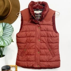 H&M LOGG Puffer Vest Rust Red size 6